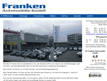 Tablet Screenshot of franken-automobile.com